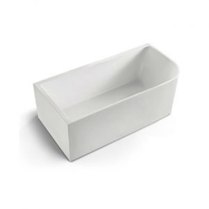 MATTE WHITE LEFT CORNER BATHTUB