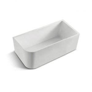 MATTE WHITE RIGHT CORNER BATH
