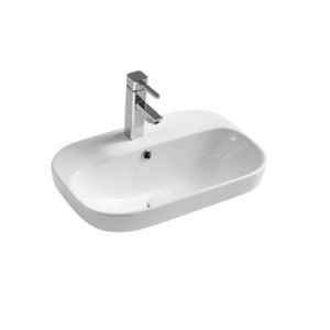 Half Inset Basin With Taphole
