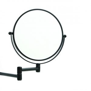 Magnification Mirror Round Matt Black