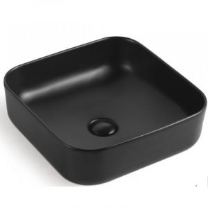 Matte Black Square Basin