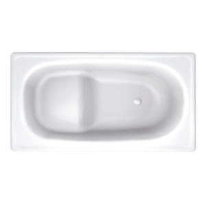 Ultra Compact Shower Bath With Seat 1200 Enamelled Steel