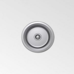 "Silk Finish Single Bowl Round Sink 430x430x180mm"