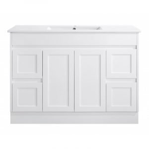 QUINN MATT WHITE  FREESTANDING VANITY
