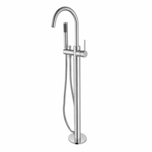 Freestanding Bath Mixer With Hand Shower Chrome