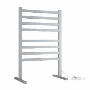 Straight Flat Freestanding Heated Towel Rail