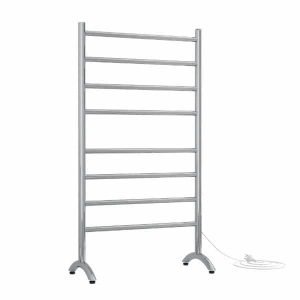 Straight Round Freestanding Heated Towel Rail