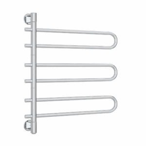 Straight Round 6 Bar Swivel Heated Towel Rail