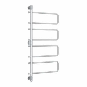Straight Round Swivel 8 Bar Heated Towel Rail