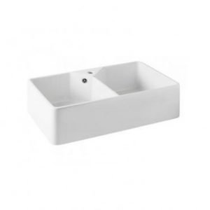 Chester 80 x 50 Double Flat Front Fine Fireclay Butler Sink