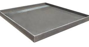 UNIVERSAL SHOWER BASE WITH REAR WASTE WITH CHANNEL