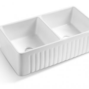 Double Bowl Ceramic Butler Sink