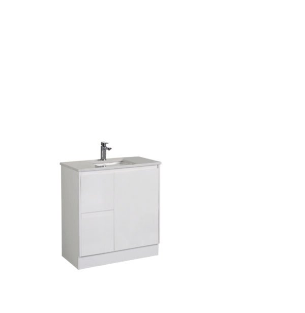 750MM, CERAMIC TOP, PLAIN WHITE