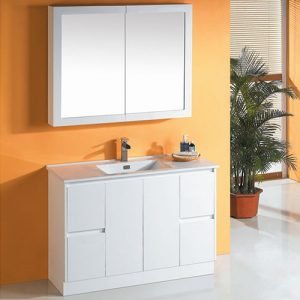 SAMMY MATT WHITE FREESTANDING VANITY