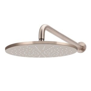 Round Wall Shower 300mm rose, 400mm curved arm