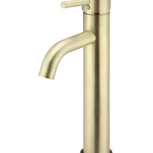 Round Tall Basin Mixer Curved