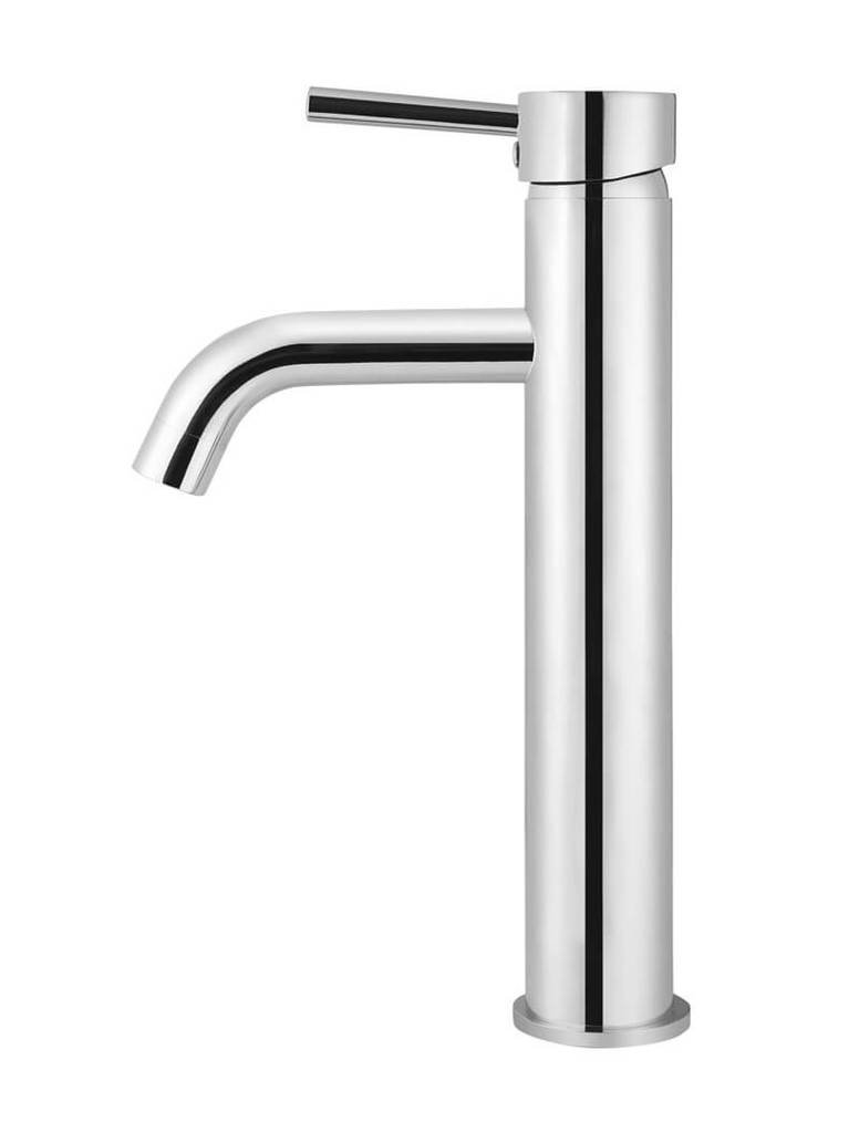 Round Tall Basin Mixer Curved - Image 2