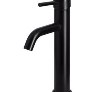 Round Tall Basin Mixer Curved