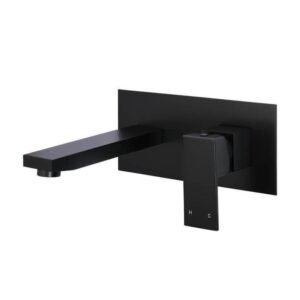Square Wall Basin Mixer and Spout