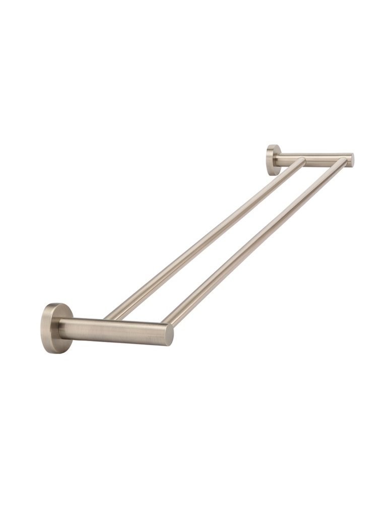 Round Double Towel Rail 600mm