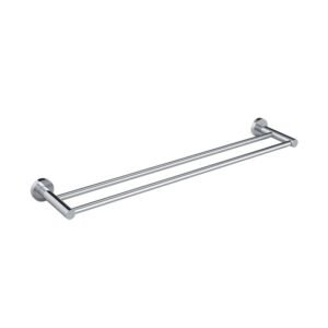 Round Double Towel Rail 600mm