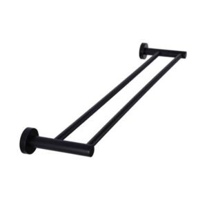 Round Double Towel Rail 600mm