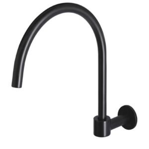 Round High-Rise Swivel Wall Spout