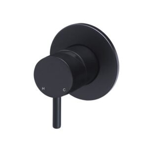 Round Wall Mixer short pin-lever