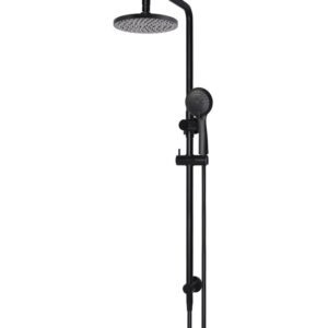 Round Combination Shower Rail, 200mm Rose, Three-Function Hand Shower
