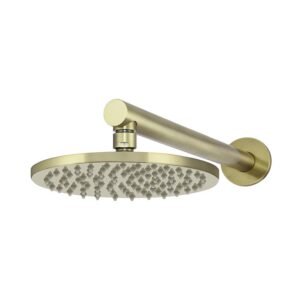 Round Wall Shower 200mm rose, 400mm arm