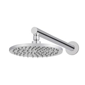 Round Wall Shower 200mm rose, 400mm arm