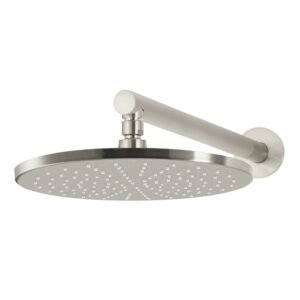 Round Wall Shower 300mm rose, 400mm arm - PVD