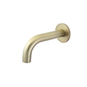 Round Curved Basin Wall Spout 130mm