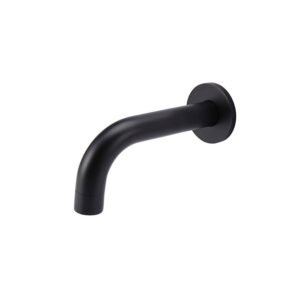 Round Curved Basin Wall Spout 130mm