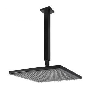 MEIR SQUARE CEILING SHOWER 300MM ROSE,200MM DROPPER