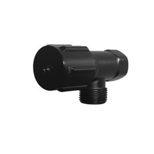 MEIR ROUND MINI STOP CISTERN TAP WITH BACKPLATE
