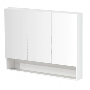 GLOSS WHITE SHAVING CABINET WITH SHELF