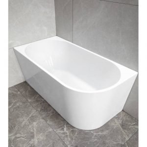 Cirna 1400mm Corner Bath Gloss White