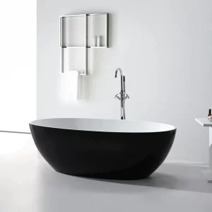 STELLA BLACK & WHITE FREESTANDING BATHTUB
