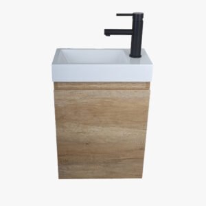 TIRAMI 400 ENSUITE OAK WALL HUNG VANITY