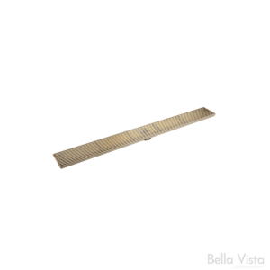 LINEAR SHOWER GRATE BRUSHED GOLD