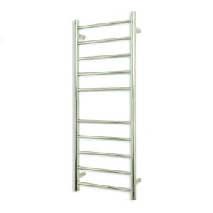 10 BAR HEATED TOWEL RAIL CHROME 430×1100