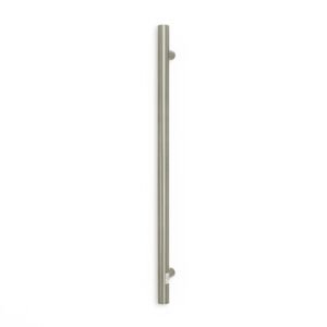 VERTICAL HEATED TOWEL RAIL BRUSHED NICKEL