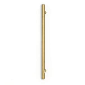 VERTICAL HEATED TOWEL RAIL BRUSHED GOLD