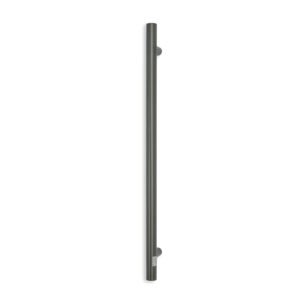 VERTICAL HEATED TOWEL RAIL GUN METAL