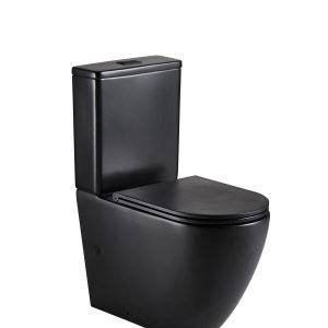 Koko Tornado Back-to-Wall Toilet Suite, Matte Black