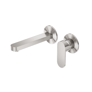 ECCO WALL BASIN/BATH MIXER SEPARATE BACK PLATE BRUSHED NICKEL