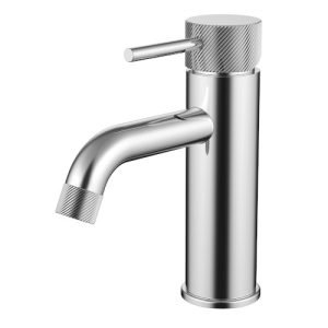 Cioso Knurled Basin Mixer Chrome