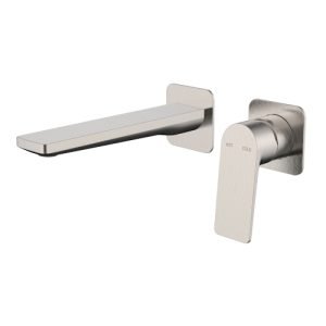 Jenex Wall Basin Mixer Brushed Nickel
