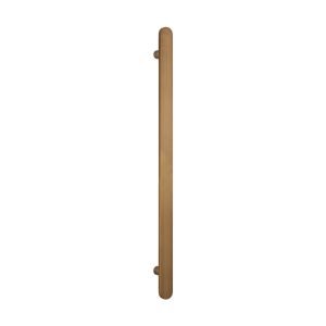 Heated Vertical flat bar towel rail 50 x 930mm Antique Brass